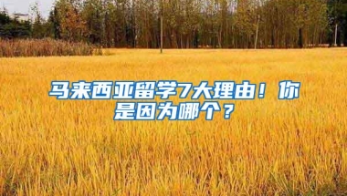 马来西亚留学7大理由！你是因为哪个？