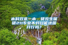 本科双非一本，研究生保研211专业不对口能进国开行吗？