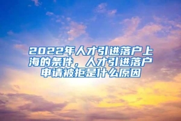 2022年人才引进落户上海的条件，人才引进落户申请被拒是什么原因