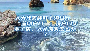 人大代表呼吁上海试行“蓝印户口”：没户口买不了房，人才流失怎么办？