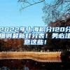 2022年上海积分120分细则最新打分表！务必注意这些！