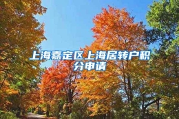 上海嘉定区上海居转户积分申请