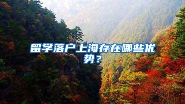 留学落户上海存在哪些优势？