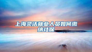 上海灵活就业人员如何缴纳社保