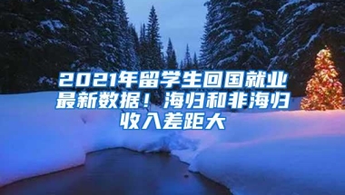 2021年留学生回国就业最新数据！海归和非海归收入差距大