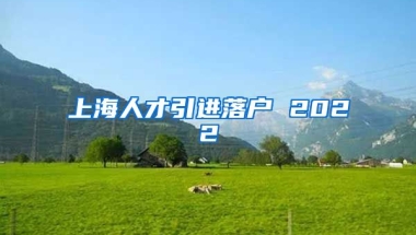 上海人才引进落户 2022