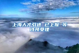 上海人才引进 已上报 等待预受理