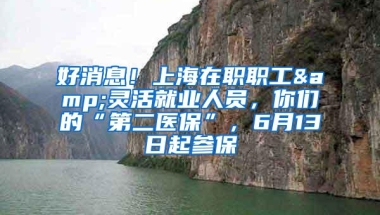 好消息！上海在职职工&灵活就业人员，你们的“第二医保”，6月13日起参保