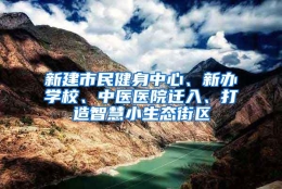 新建市民健身中心、新办学校、中医医院迁入、打造智慧小生态街区