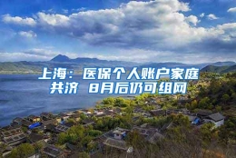 上海：医保个人账户家庭共济 8月后仍可组网