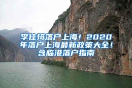 李佳琦落户上海！2020年落户上海最新政策大全！含临港落户指南