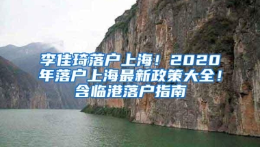 李佳琦落户上海！2020年落户上海最新政策大全！含临港落户指南