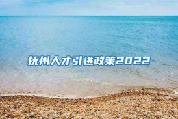 抚州人才引进政策2022