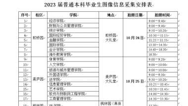 关于2023届普通本科毕业生学历证书图像信息采集工作的通知