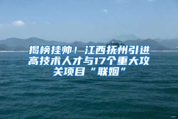 揭榜挂帅！江西抚州引进高技术人才与17个重大攻关项目“联姻”