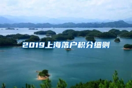 2019上海落户积分细则