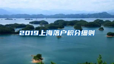 2019上海落户积分细则