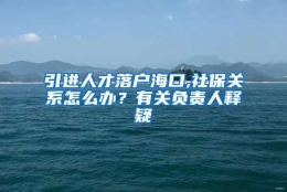 引进人才落户海口,社保关系怎么办？有关负责人释疑