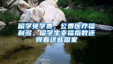 留学免学费，公费医疗福利多，留学生幸福指数还得看这些国家