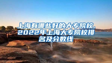 上海有哪些好的大专院校,2022年上海大专院校排名及分数线