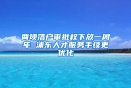 两项落户审批权下放一周年 浦东人才服务手续更优化