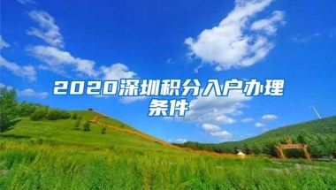 2020深圳积分入户办理条件