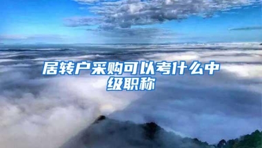 居转户采购可以考什么中级职称