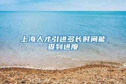 上海人才引进多长时间能查到进度