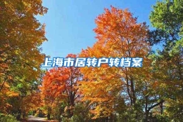 上海市居转户转档案