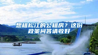 想租松江的公租房？这份政策问答请收好→