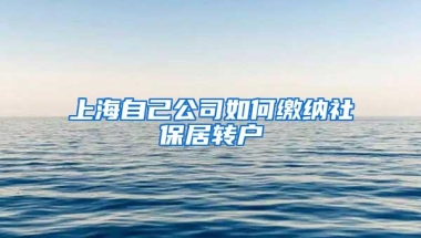 上海自己公司如何缴纳社保居转户