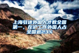 上海引进外国人才数全国第一，在沪工作外国人占全国逾23%