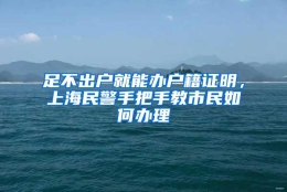 足不出户就能办户籍证明，上海民警手把手教市民如何办理