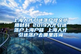 上海人才引进落户提交纸质材料 2019人才引进落户上海户籍 上海人才引进落户去哪里咨询