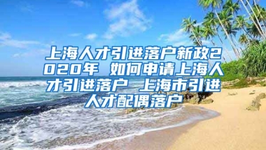 上海人才引进落户新政2020年 如何申请上海人才引进落户 上海市引进人才配偶落户