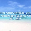 2017深圳入户指南 2017应届毕业生深圳入户流程、条件