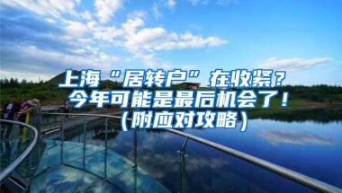 上海“居转户”在收紧？ 今年可能是最后机会了！（附应对攻略）