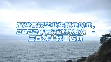 促进高校毕业生就业创业，2022年云南这样发力→－三百六十行工匠网