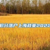 积分落户上海政策2022