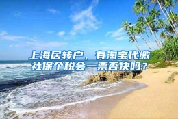 上海居转户，有淘宝代缴社保个税会一票否决吗？